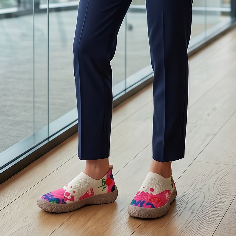Sophia™ | Artistic Print Slip-On with Soft Sole