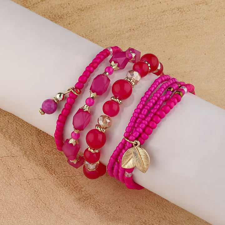 Elegant Crown Turquoise Bracelet Set