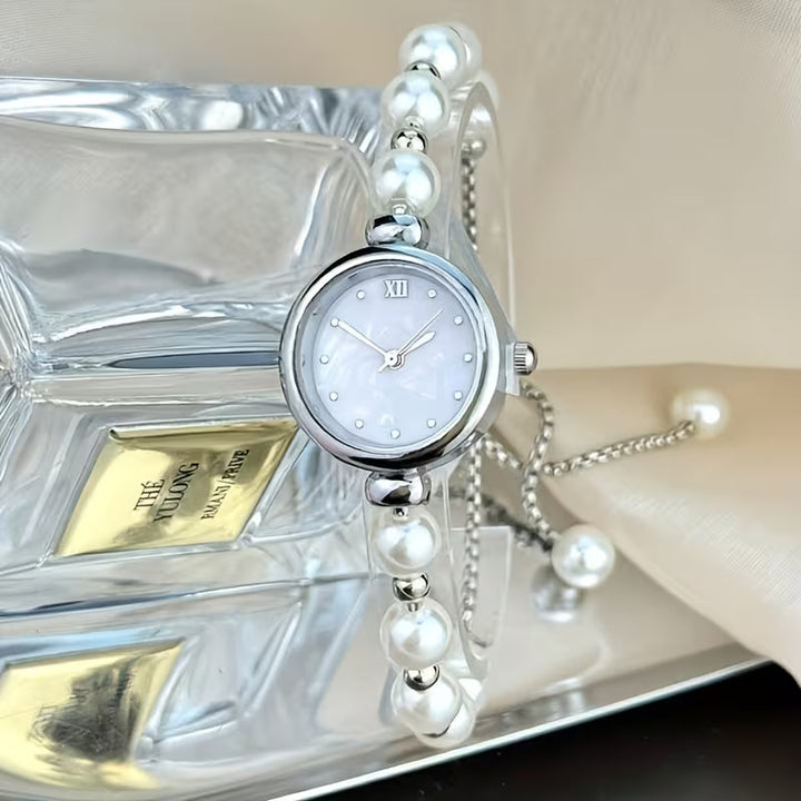 Classic Pearl Bracelet Watch