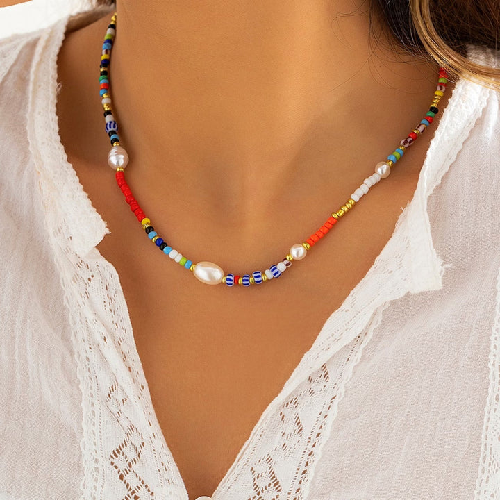 Colorful Pearl Necklace