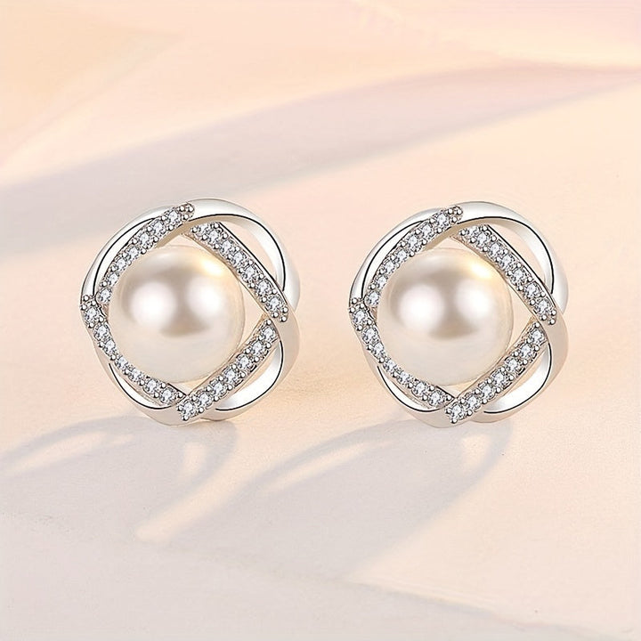 Polished Pearl Swirl Jewelry Set