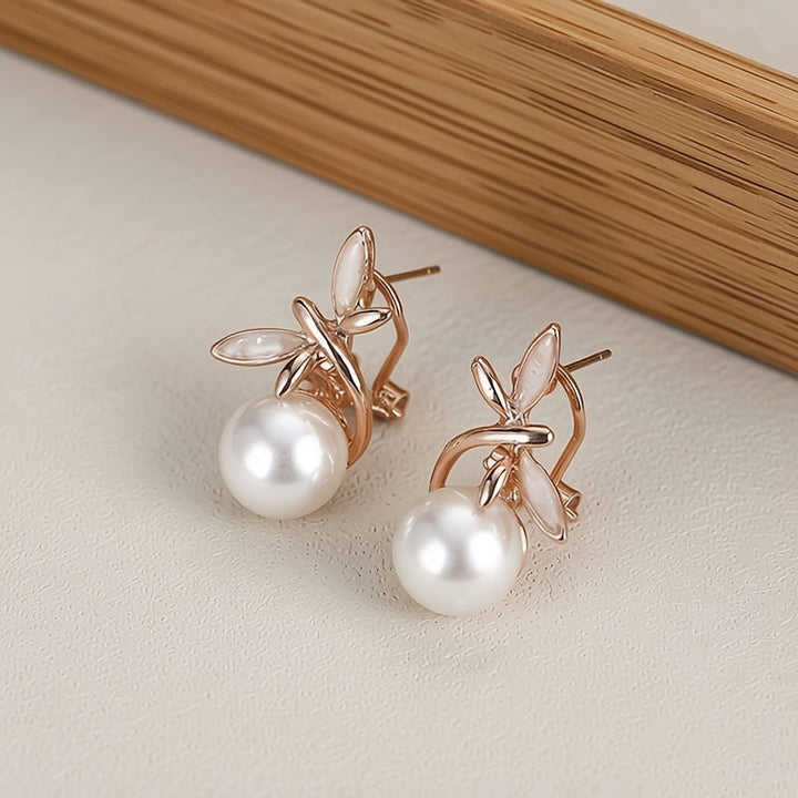 Charming Dragonfly Pearl Jewelry Set