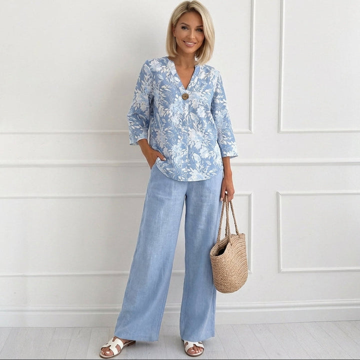 Colette™ | Floral Print Two Piece Set