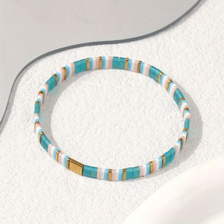 Bohemian Turquoise Tile Bracelet