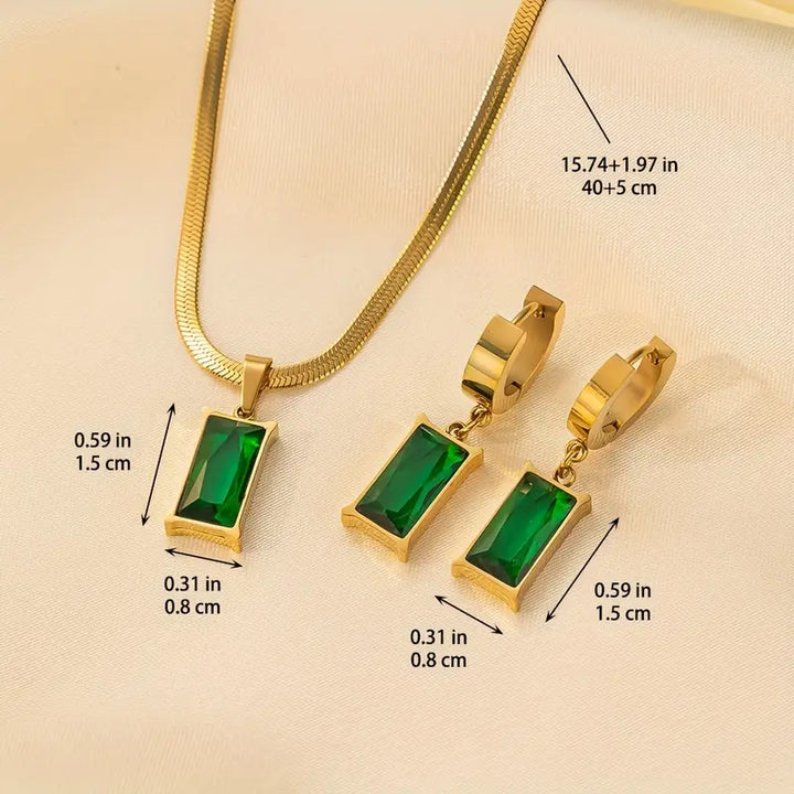 Elegant Sculpted Gold Jewelry Set