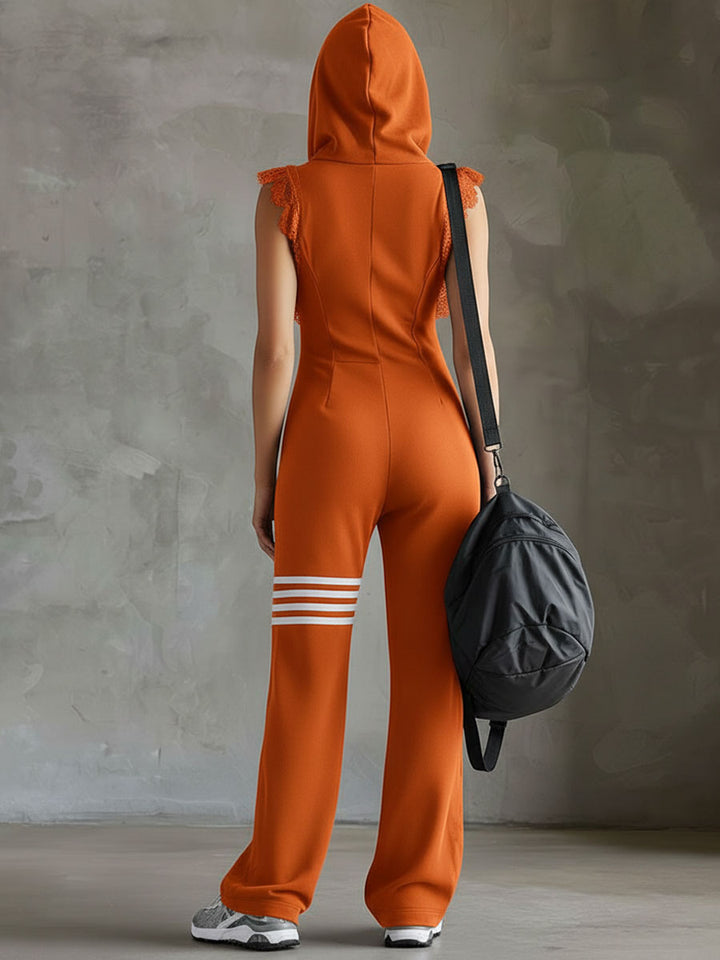 Kendra™ | Hooded Athletic Jumpsuit