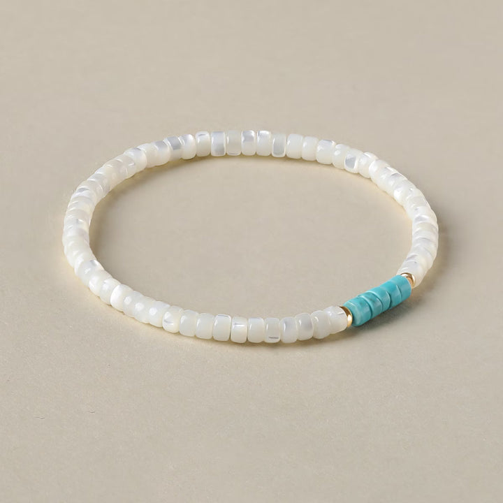 Elegant Pearl Turquoise Bracelet