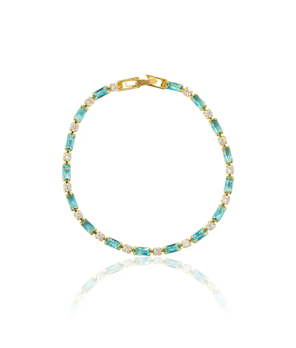 Graceful Turquoise Gold Bracelet