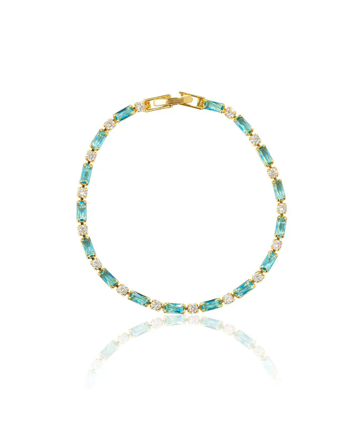 Graceful Turquoise Gold Bracelet