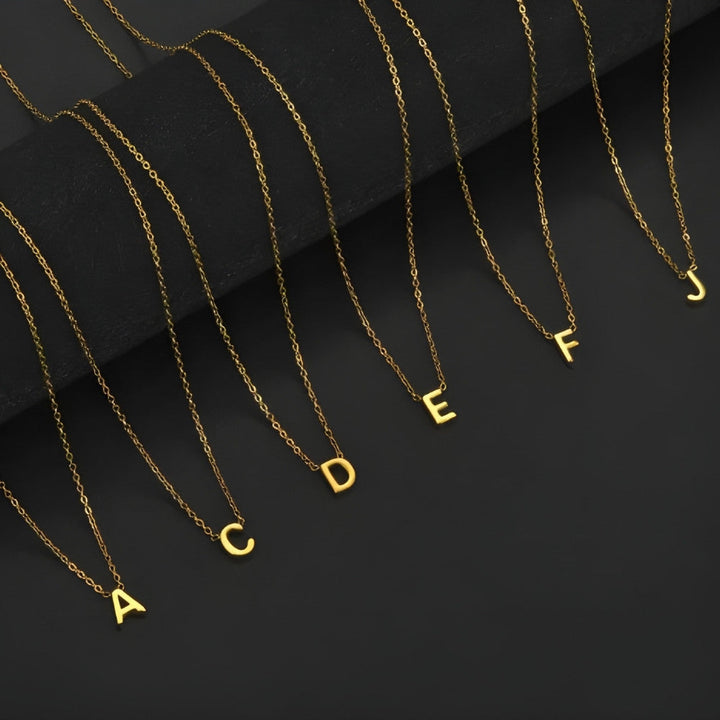 Signature Gold letter Necklace