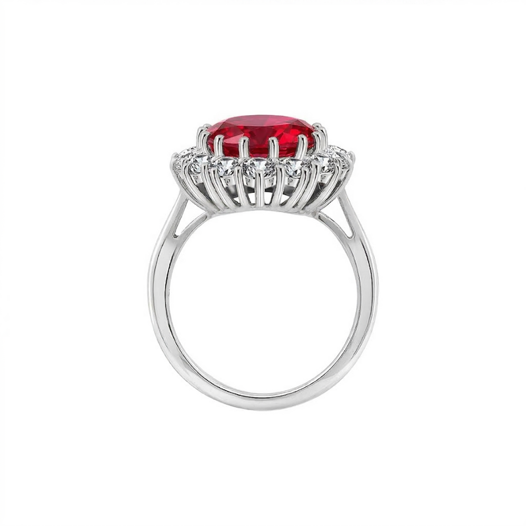 Sophisticated Scarlet Ruby Gold Ring