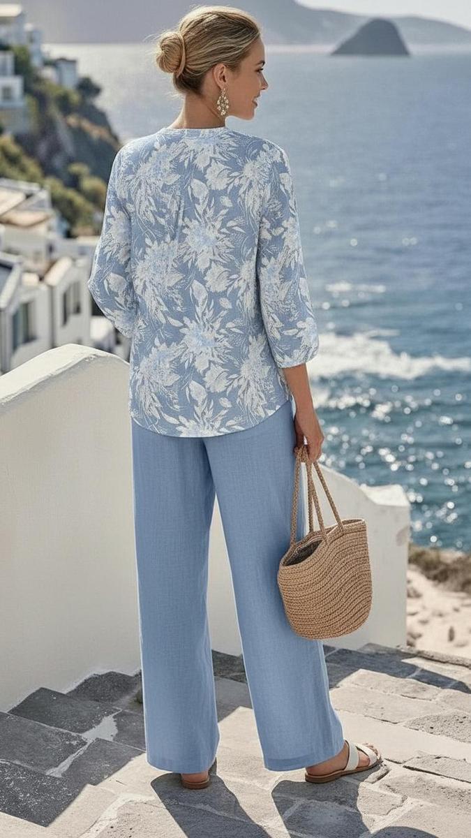 Colette™ | Floral Print Two Piece Set