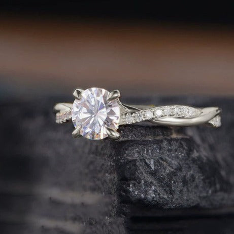 Premium Braided Zirconia Ring