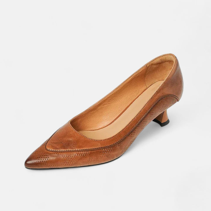 Claire™ | Leather Heels
