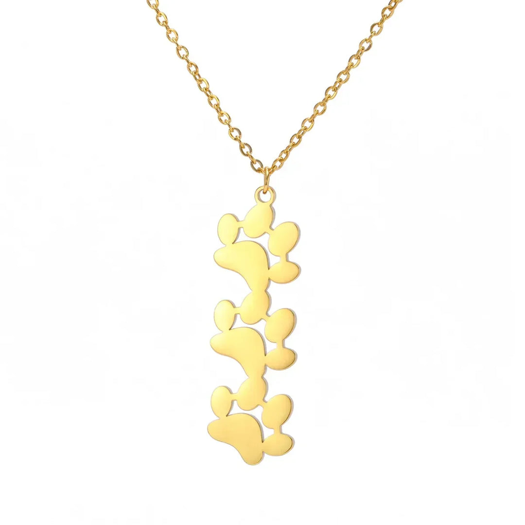 Elegant Stainless Steel Paw Necklace