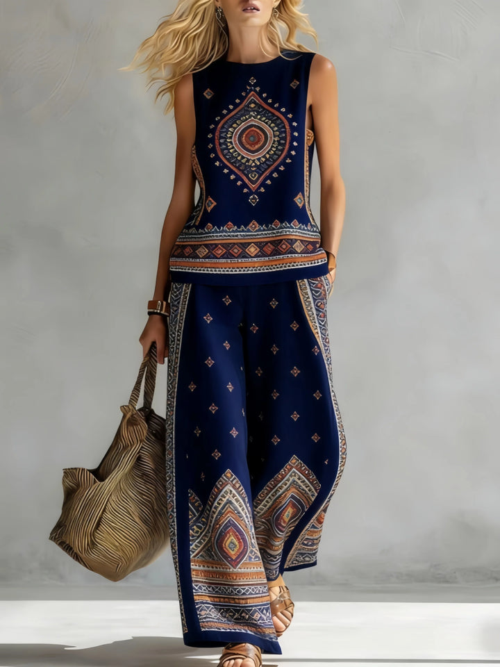 Ottilie™ | Retro Print Two-Piece Set