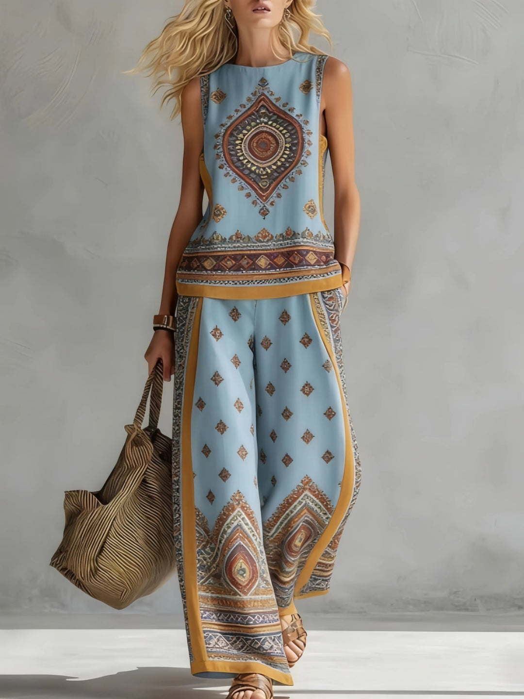 Ottilie™ | Retro Print Two-Piece Set
