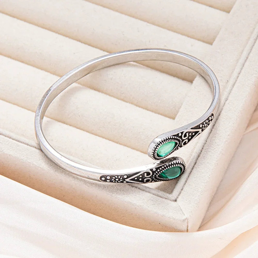 Tribal Gemstone Wrap Bracelet
