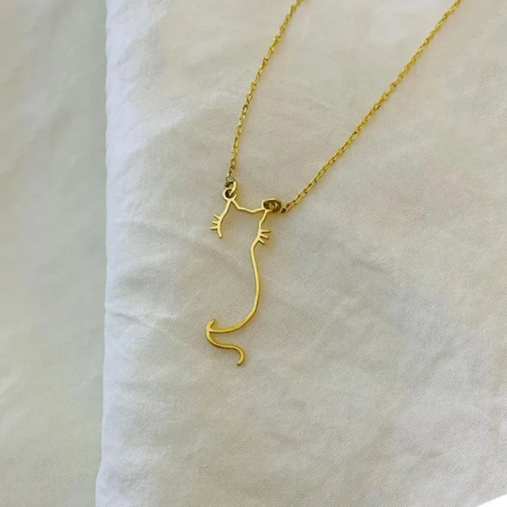 Kitty Silhouette Necklace