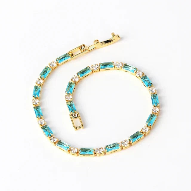 Dazzling Gold Turquoise Bracelet