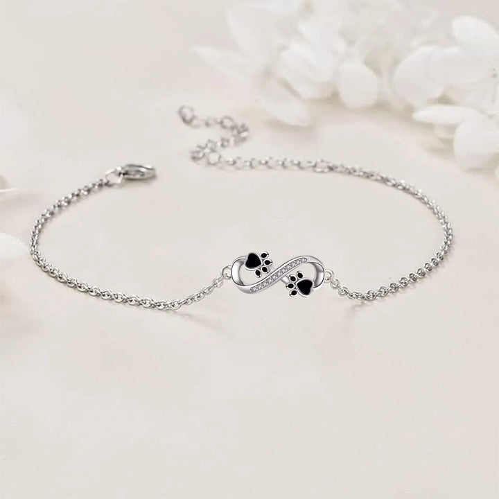 Effortless Silver Paw Bracelet