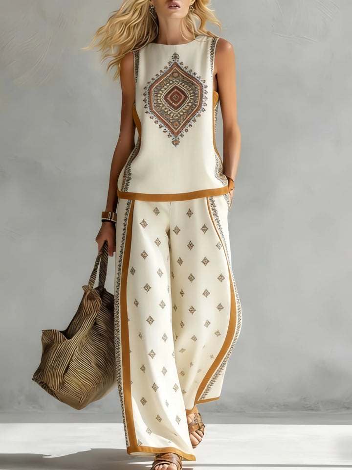 Ottilie™ | Retro Print Two-Piece Set