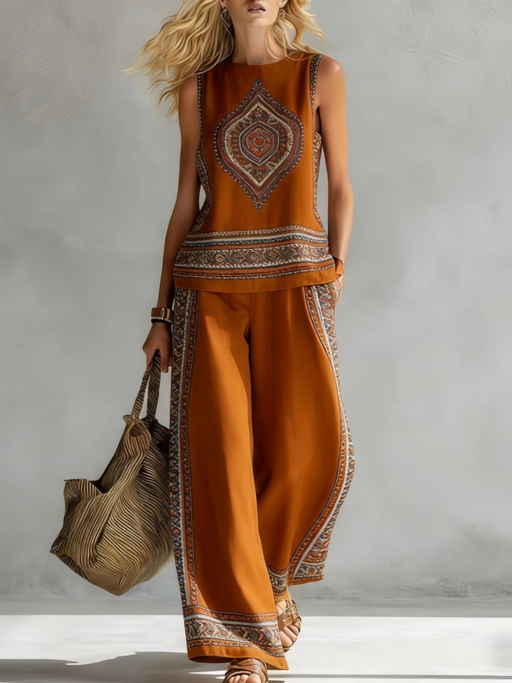 Ottilie™ | Retro Print Two-Piece Set
