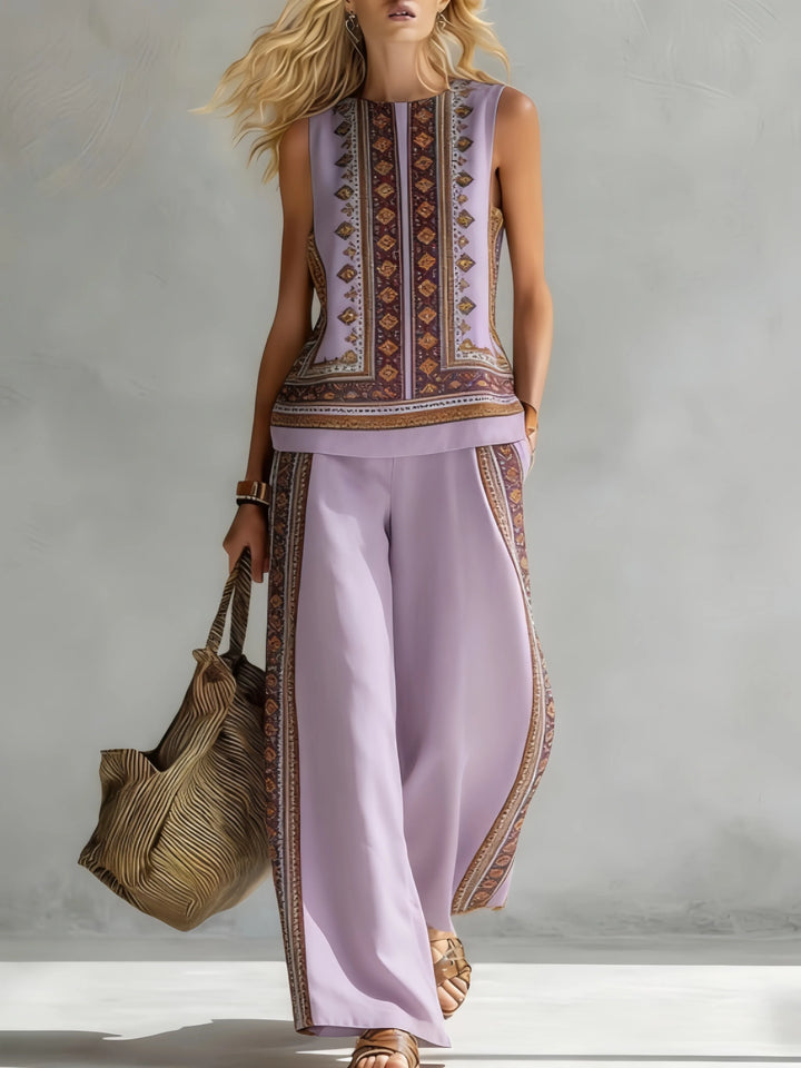 Ottilie™ | Retro Print Two-Piece Set