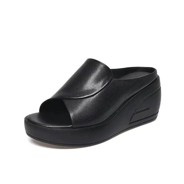Eliza | Slip-On Wedge Sandals