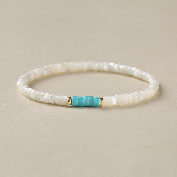 Elegant Pearl Turquoise Bracelet