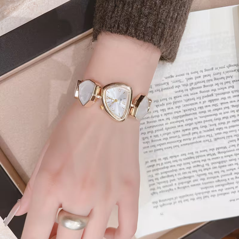 Turquoise Stone Gold Bracelet Watch