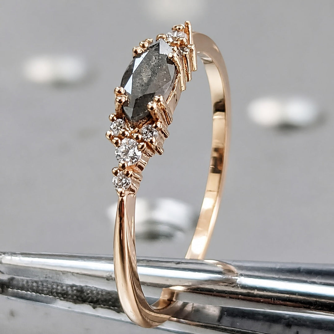 Elegant Rose Gold Statement Ring