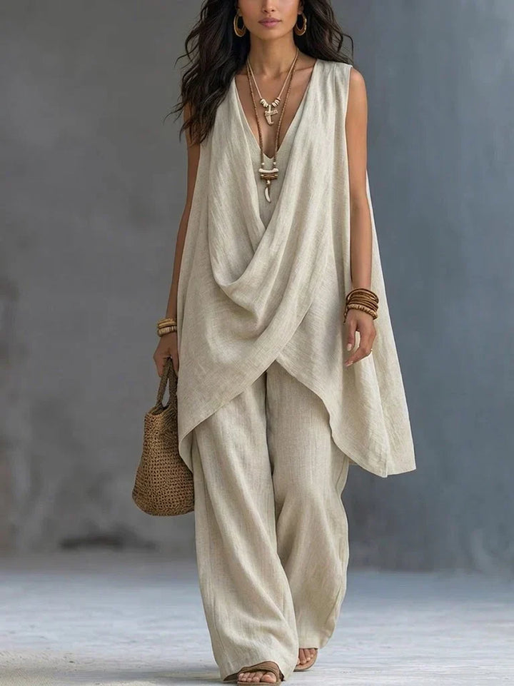 Aramelle™ | Bohemian Style Relaxed Wrap Two-Piece Set