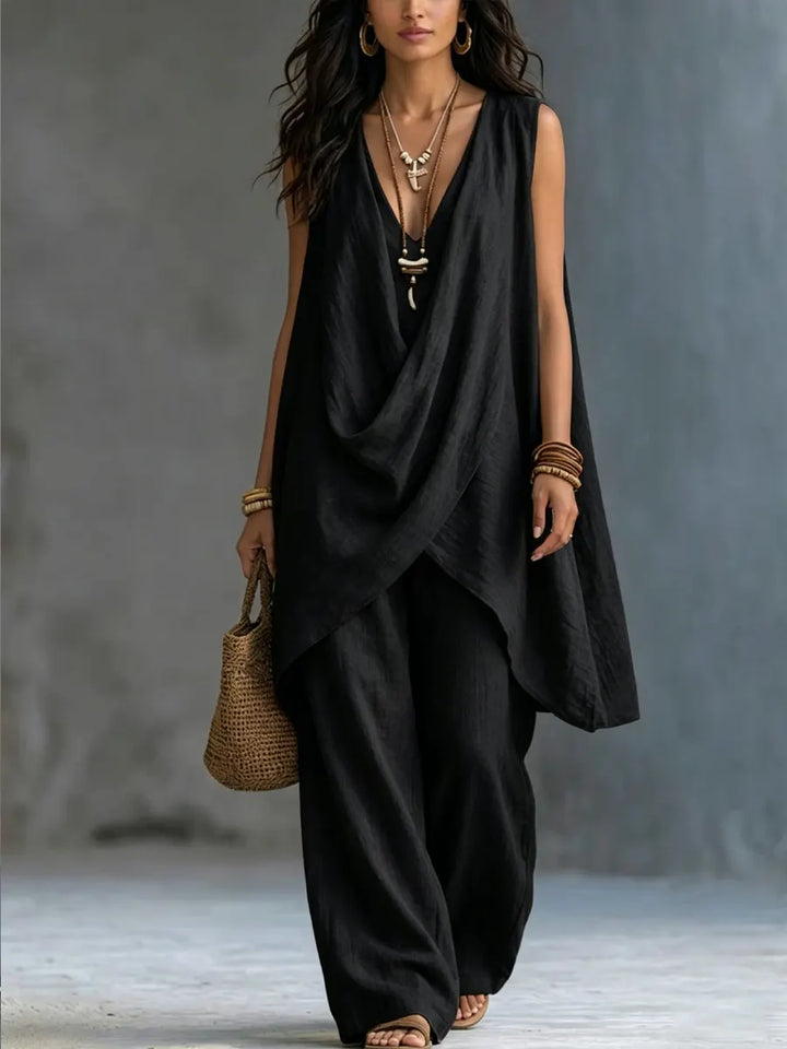 Aramelle™ | Bohemian Style Relaxed Wrap Two-Piece Set