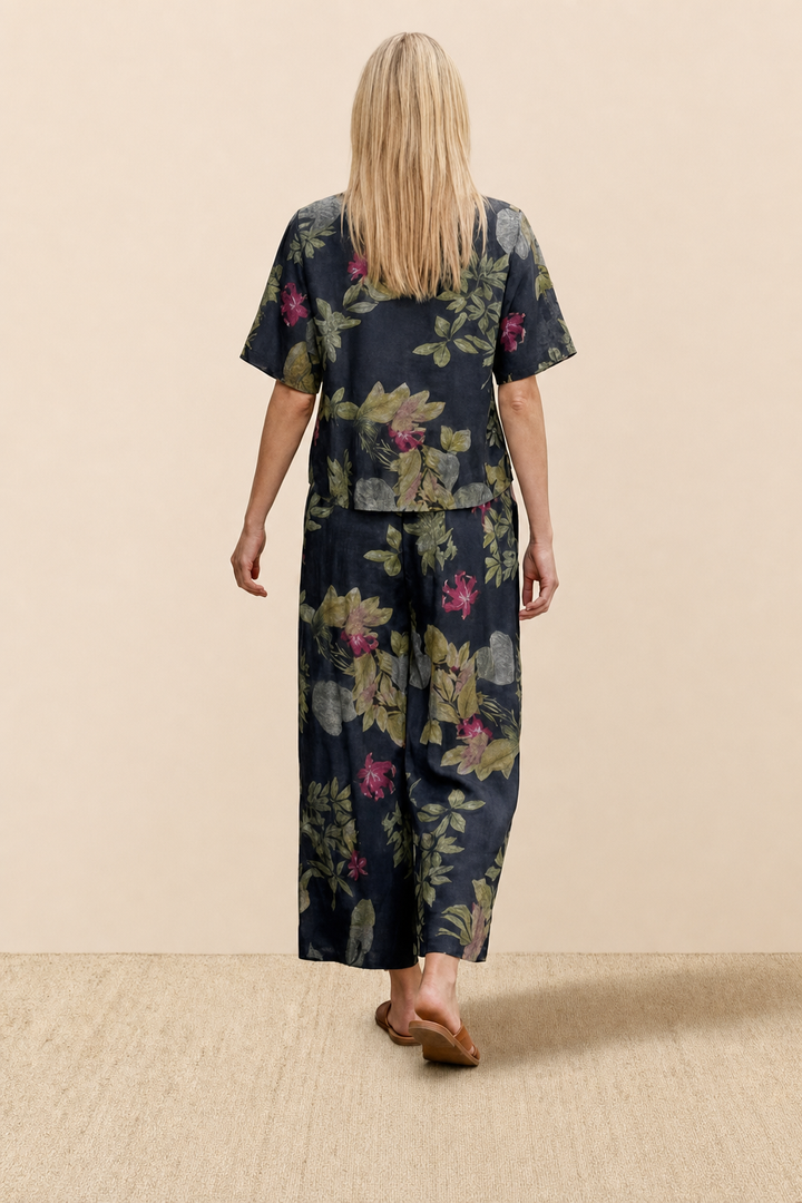 Bertille™ | Floral Two-Piece Wide-Leg Set