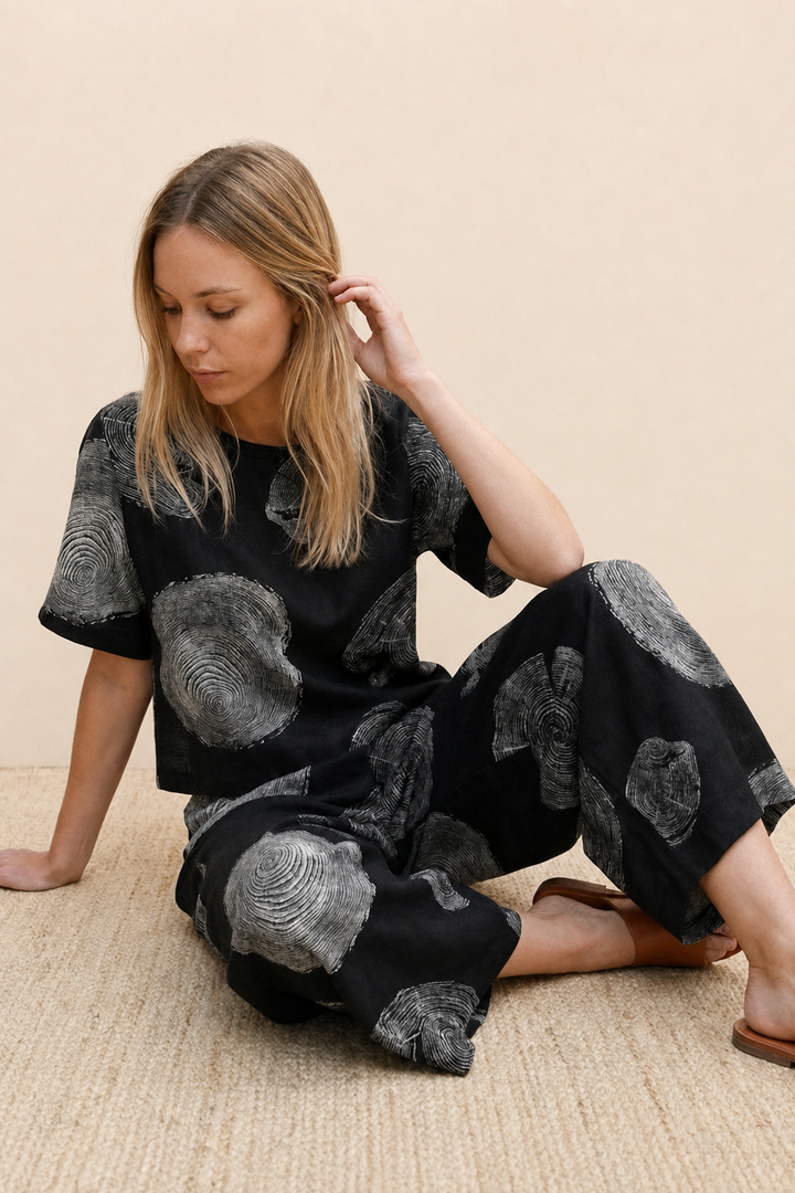 Bertille™ | Floral Two-Piece Wide-Leg Set