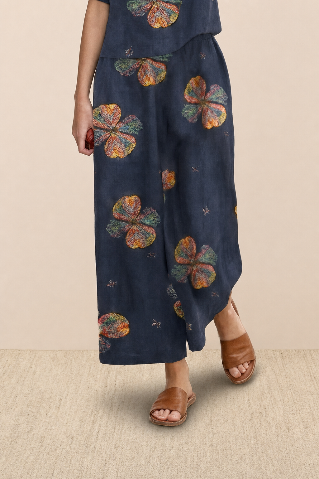 Bertille™ | Floral Two-Piece Wide-Leg Set